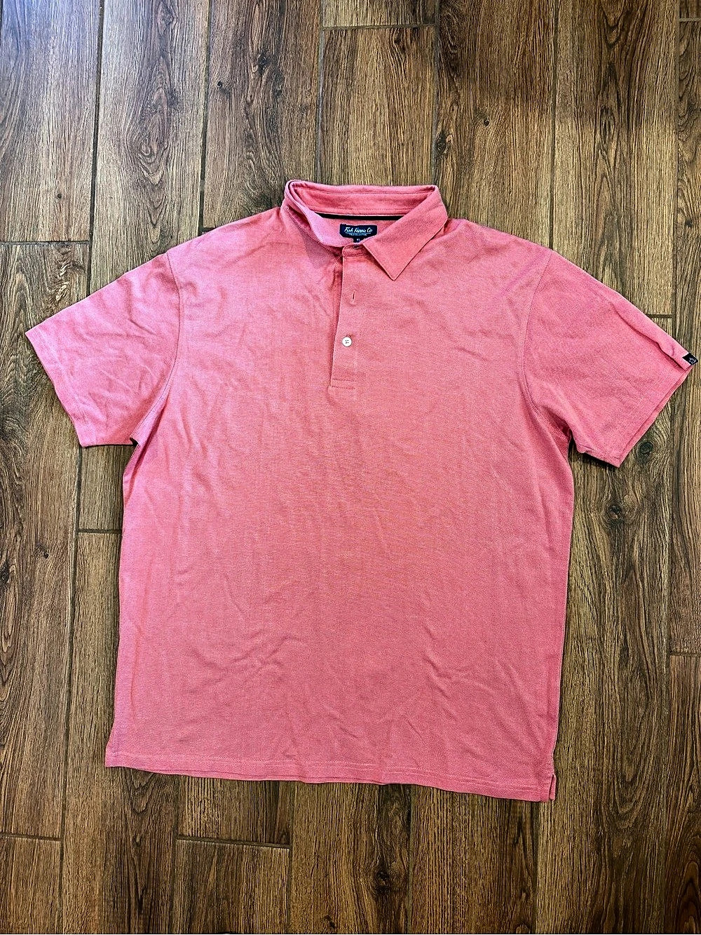 Fish Hippie Co. Polo Collection Polo Shirt in Pink XL Like New